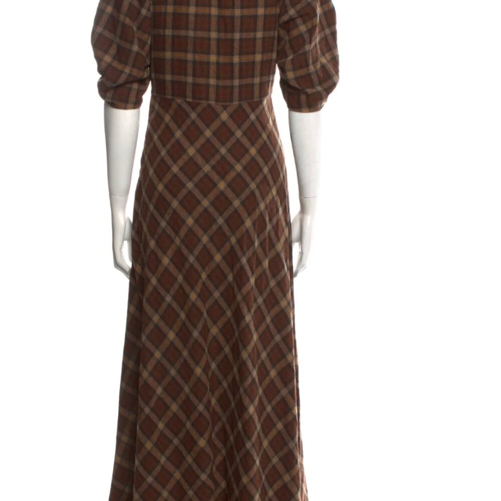 Doen Brown Cornwall Plaid Maxi Dress - Picture 2 of 9